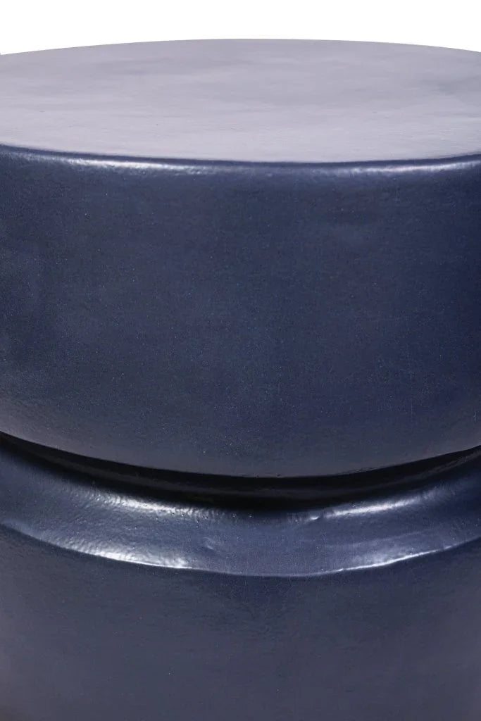 Balance Ceramic Round Patio Stool - LOOMLAN - Seasonal Living - Garden Stools