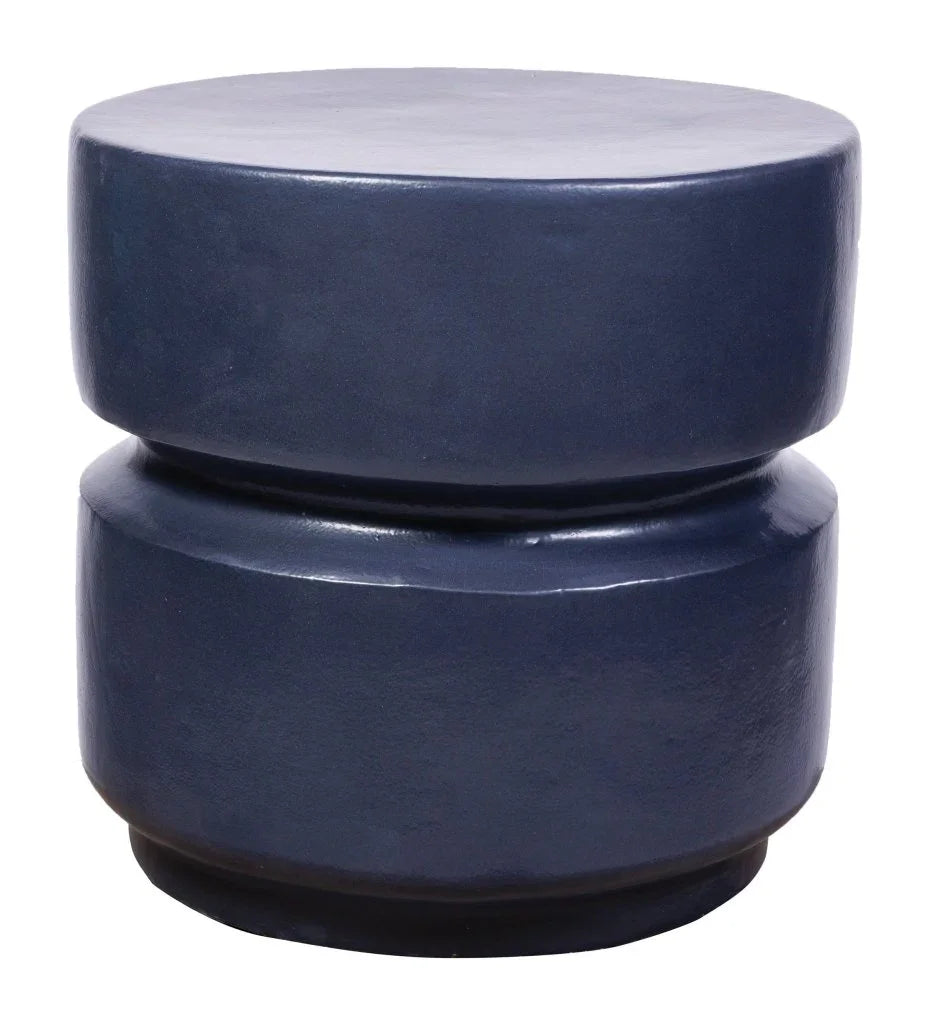 Balance Ceramic Round Patio Stool - LOOMLAN - Seasonal Living - Garden Stools