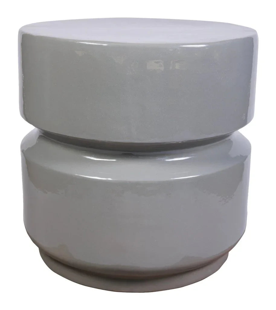 Balance Ceramic Round Patio Stool - LOOMLAN - Seasonal Living - Garden Stools