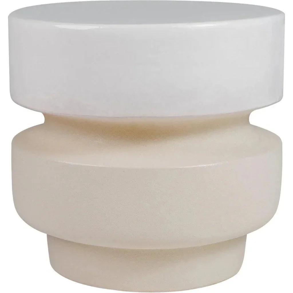 Balance Garden Stool 16" - Ceramic Outdoor End Table - LOOMLAN - Seasonal Living - Garden Stools