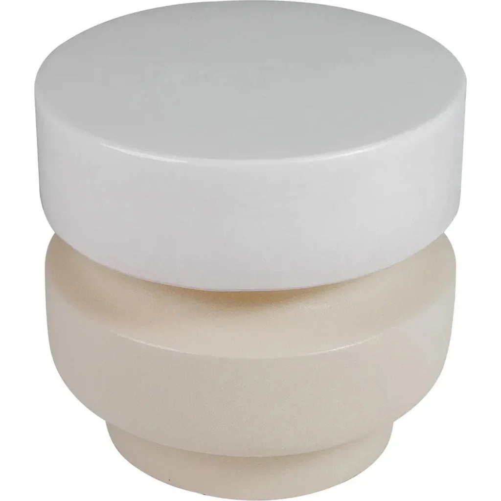 Balance Garden Stool 16" - Ceramic Outdoor End Table - LOOMLAN - Seasonal Living - Garden Stools