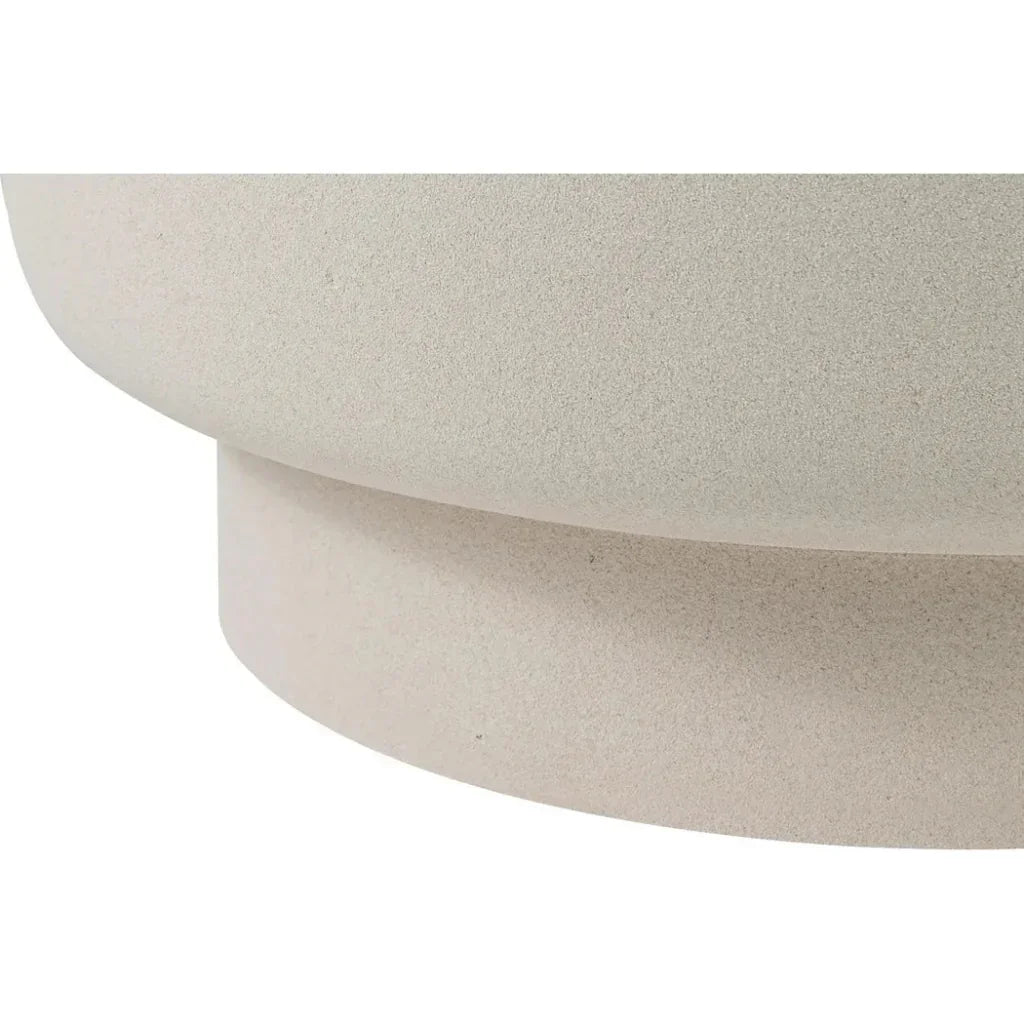 Balance Garden Stool 16" - White Outdoor End Table - LOOMLAN - Seasonal Living - Garden Stools