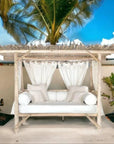 Bali Teak Cabana Daybed for Outdoor Living - Large - LOOMLAN - LOOMLAN - Outdoor Daybeds