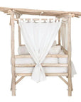 Bali Teak Cabana Daybed for Outdoor Living - Large - LOOMLAN - LOOMLAN - Outdoor Daybeds