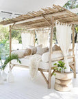 Bali Teak Cabana Daybed for Outdoor Living - Large - LOOMLAN - LOOMLAN - Outdoor Daybeds