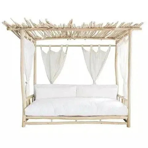 Bali Teak Cabana Daybed for Outdoor Living - Medium - LOOMLAN - LOOMLAN - Outdoor Daybeds