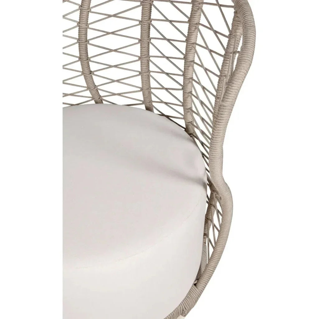 Baltic Swivel Chair 2PC Tan Outdoor Lounge Chairs - LOOMLAN - Seasonal Living - Outdoor Lounge Chairs
