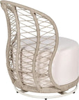 Baltic Swivel Chair 2PC Tan Outdoor Lounge Chairs - LOOMLAN - Seasonal Living - Outdoor Lounge Chairs