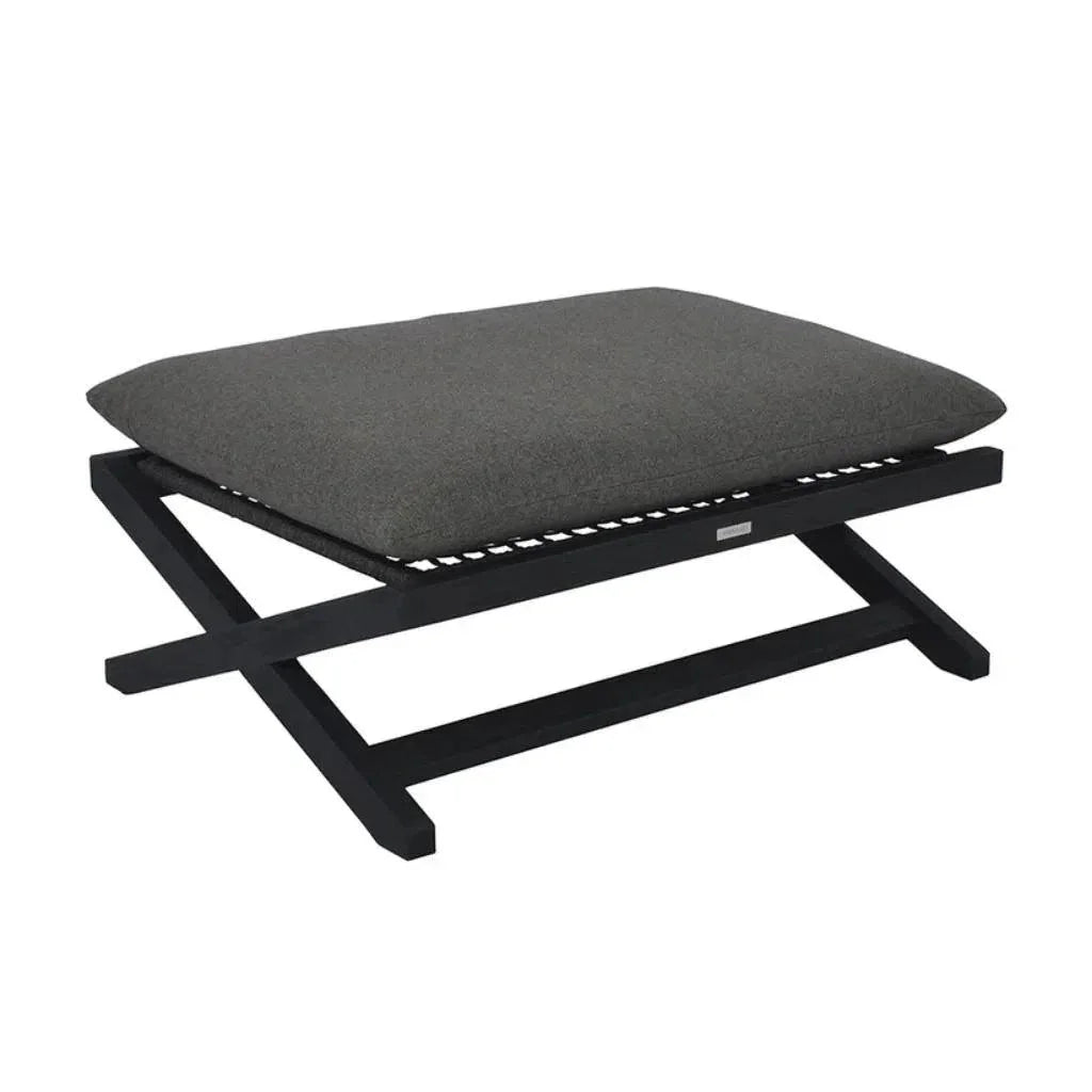 Bari Fabric Modern Stool - LOOMLAN - SUNPAN - Outdoor Ottomans