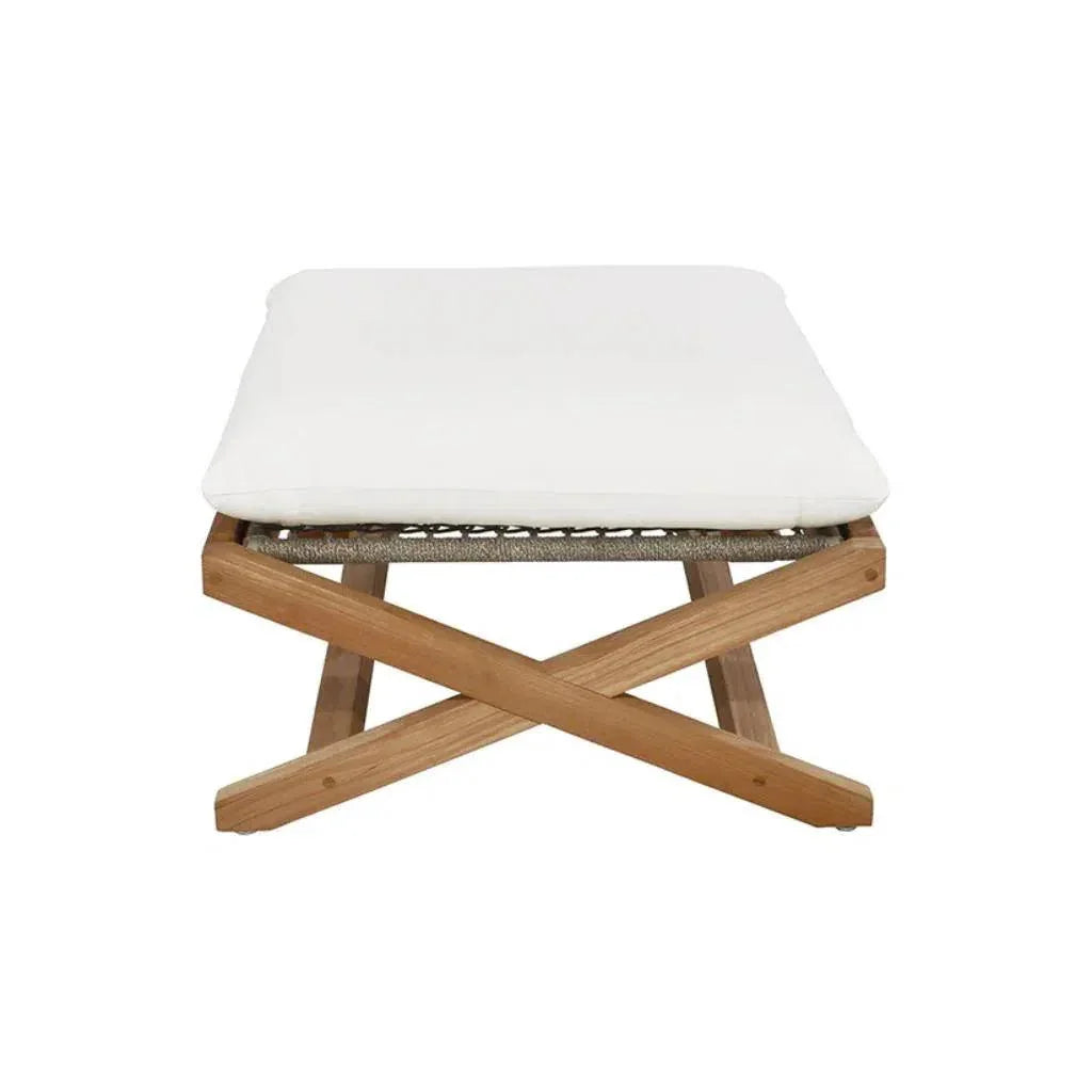 Bari Fabric Modern Stool - LOOMLAN - SUNPAN - Outdoor Ottomans