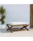 Bari Fabric Modern Stool - LOOMLAN - SUNPAN - Outdoor Ottomans