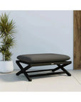 Bari Fabric Modern Stool - LOOMLAN - SUNPAN - Outdoor Ottomans