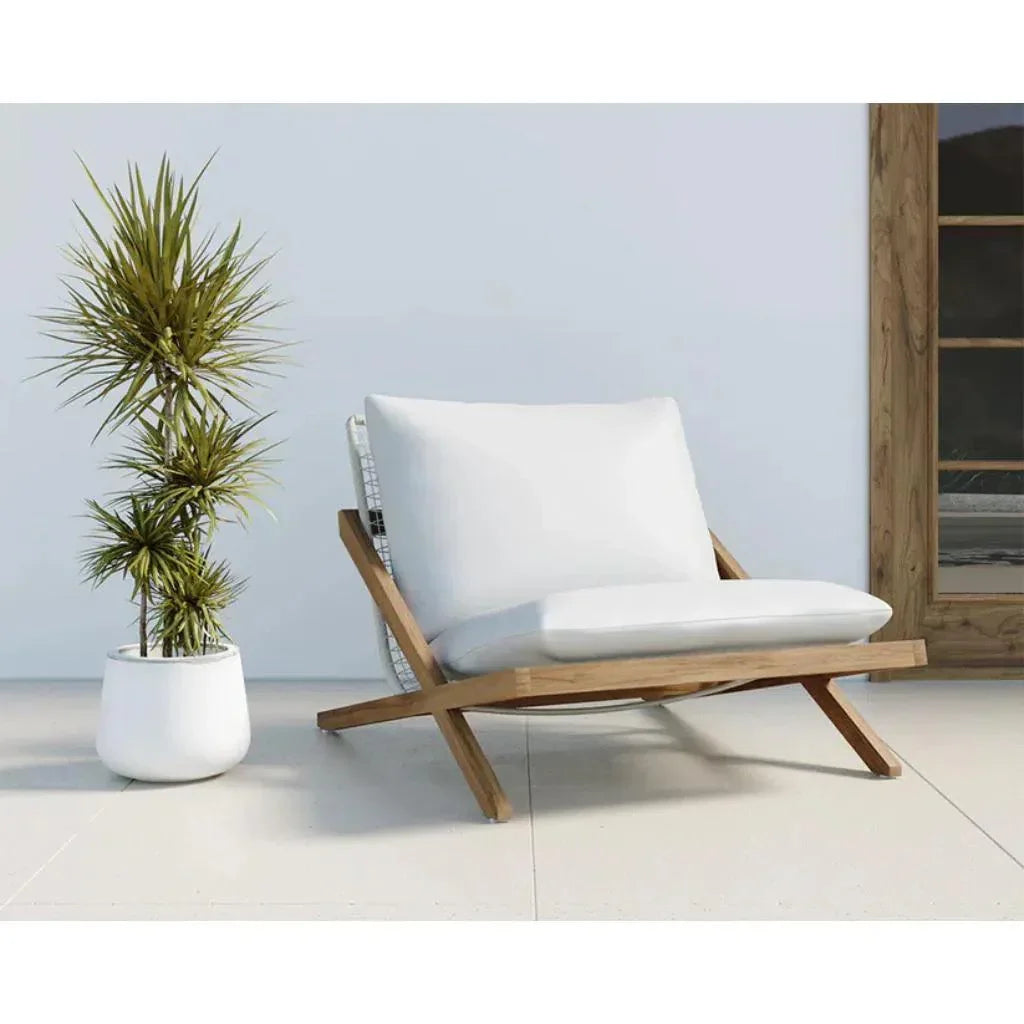 Bari Fabric Outdoor Lounge Chair - LOOMLAN - SUNPAN - Outdoor Lounge Chairs