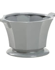 Baron Pedestal Based Ceramic Cachepot - LOOMLAN - Chelsea House - Planters