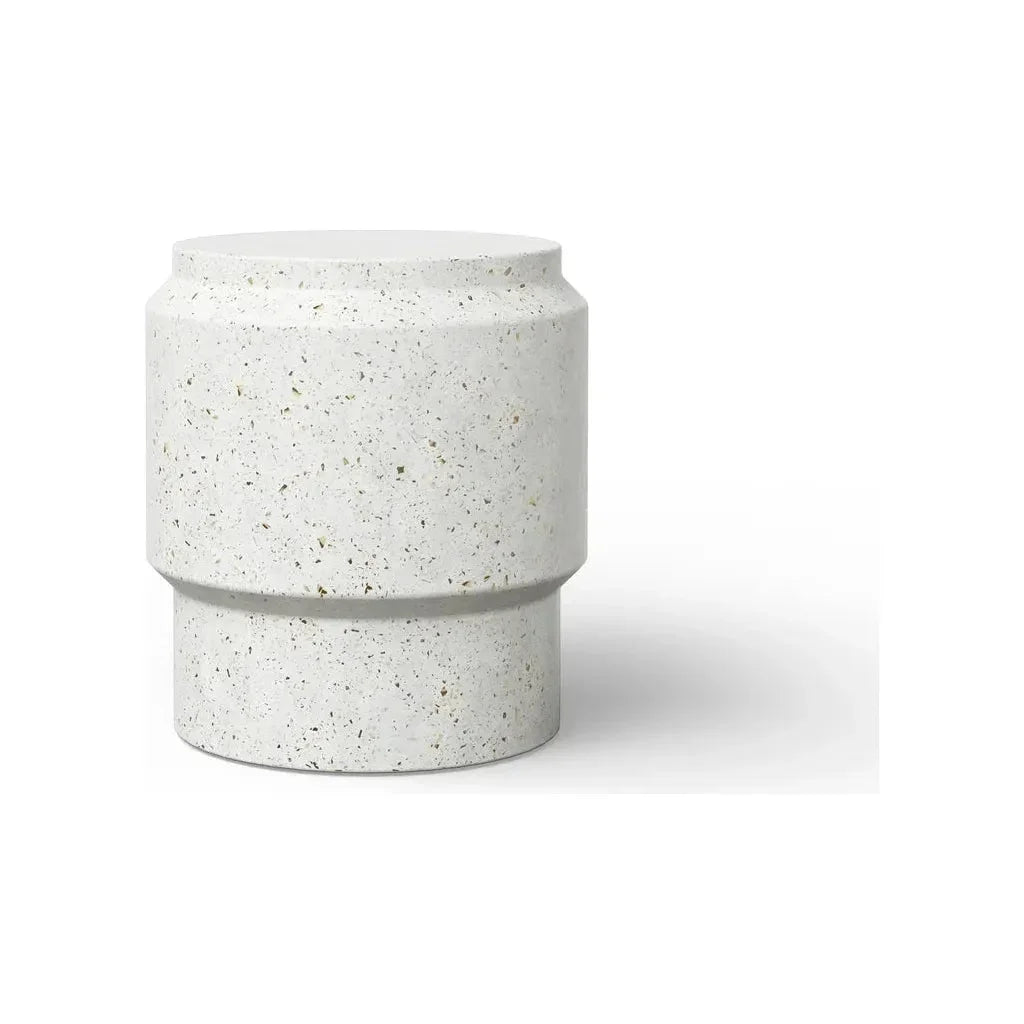 Barrel Concrete Made Stylish Outdoor Stool - LOOMLAN - Urbia - Garden Stools