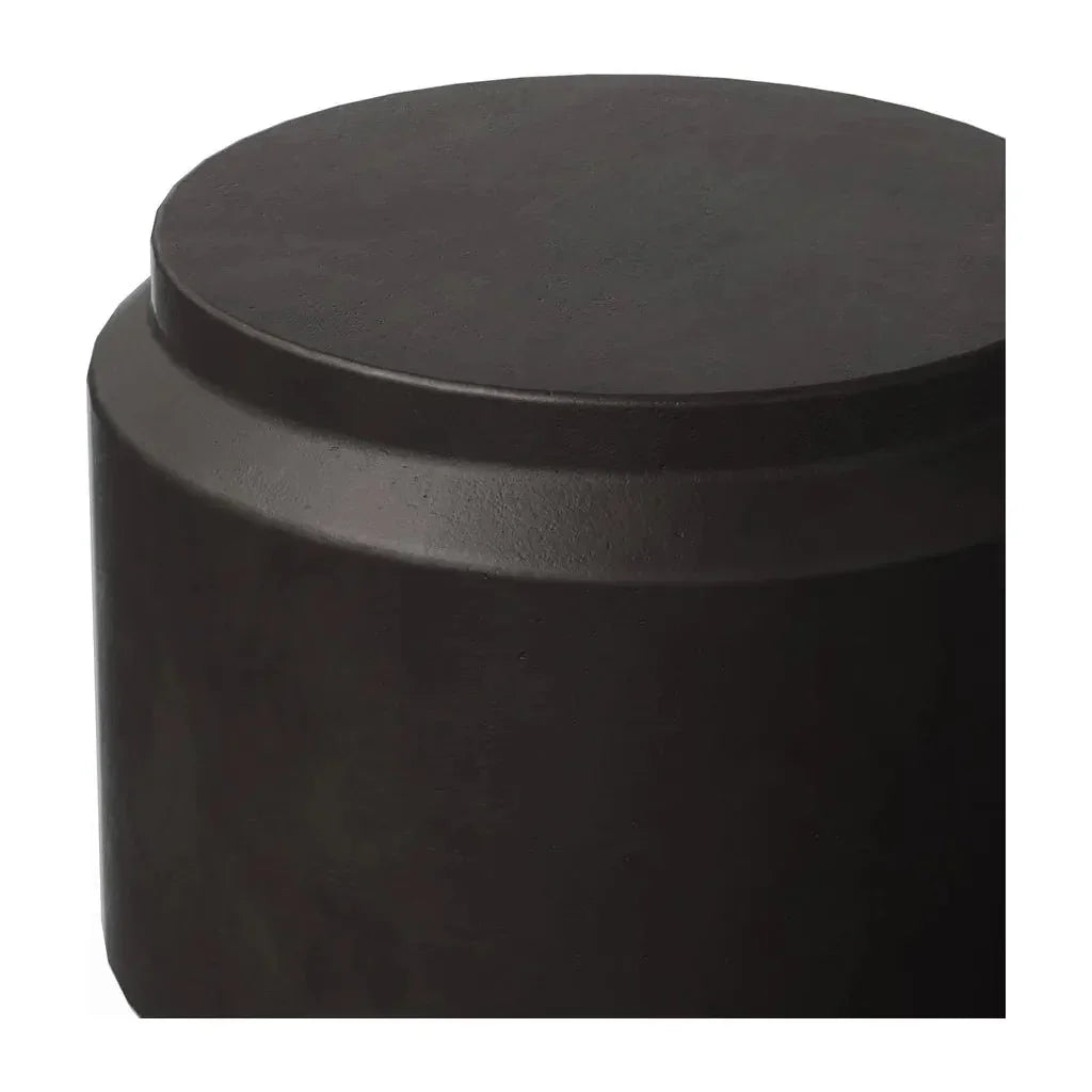Barrel Concrete Made Stylish Outdoor Stool - LOOMLAN - Urbia - Garden Stools