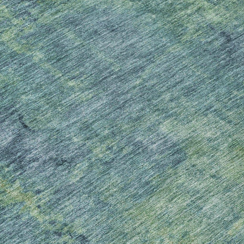 LOOMLAN Rugs Barzane Blue Washable Indoor-Outdoor Rug