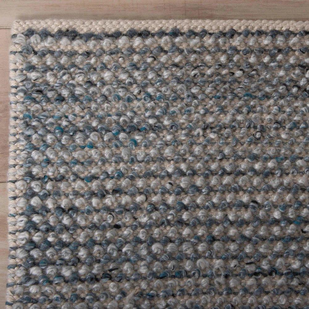 Basu 5x7 Indoor Outdoor Blue Patio Rug - LOOMLAN - LOOMLAN - Outdoor Rugs