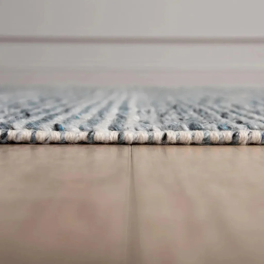 Basu 5x7 Indoor Outdoor Blue Patio Rug - LOOMLAN - LOOMLAN - Outdoor Rugs