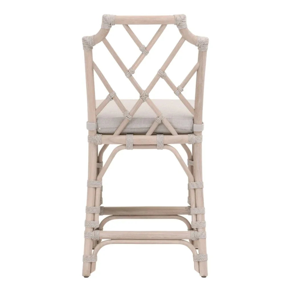 Bayview Olefin Fabric Outdoor Counter Stool - LOOMLAN - Essentials For Living - Outdoor Counter Stools