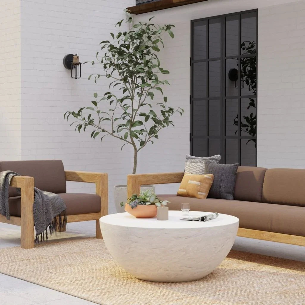 Bazaar Concrete Made Outdoor Coffee Table - LOOMLAN - Sunset West - Outdoor Coffee Tables