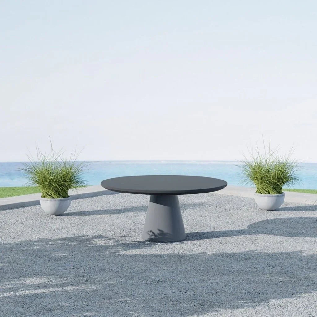 Bazaar Concrete Outdoor Dining Table - LOOMLAN - Sunset West - Outdoor Dining Tables