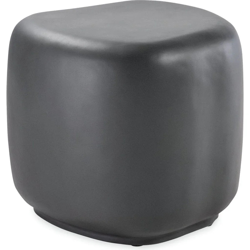 Bazaar Concrete Outdoor Pebble End Table - LOOMLAN - Sunset West - Outdoor Side Tables