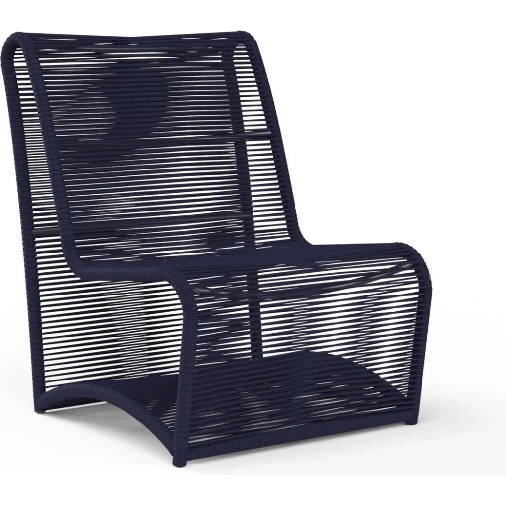 Bazaar Marino Armless Outdoor Club Chair - LOOMLAN - Sunset West - Outdoor Accent Chairs