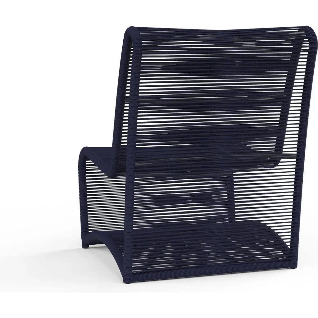Bazaar Marino Armless Outdoor Club Chair - LOOMLAN - Sunset West - Outdoor Accent Chairs