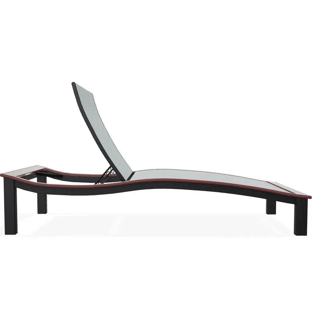 Bazza Contour Chaise with MGP Arm Accent - LOOMLAN - Telescope - Outdoor Chaises