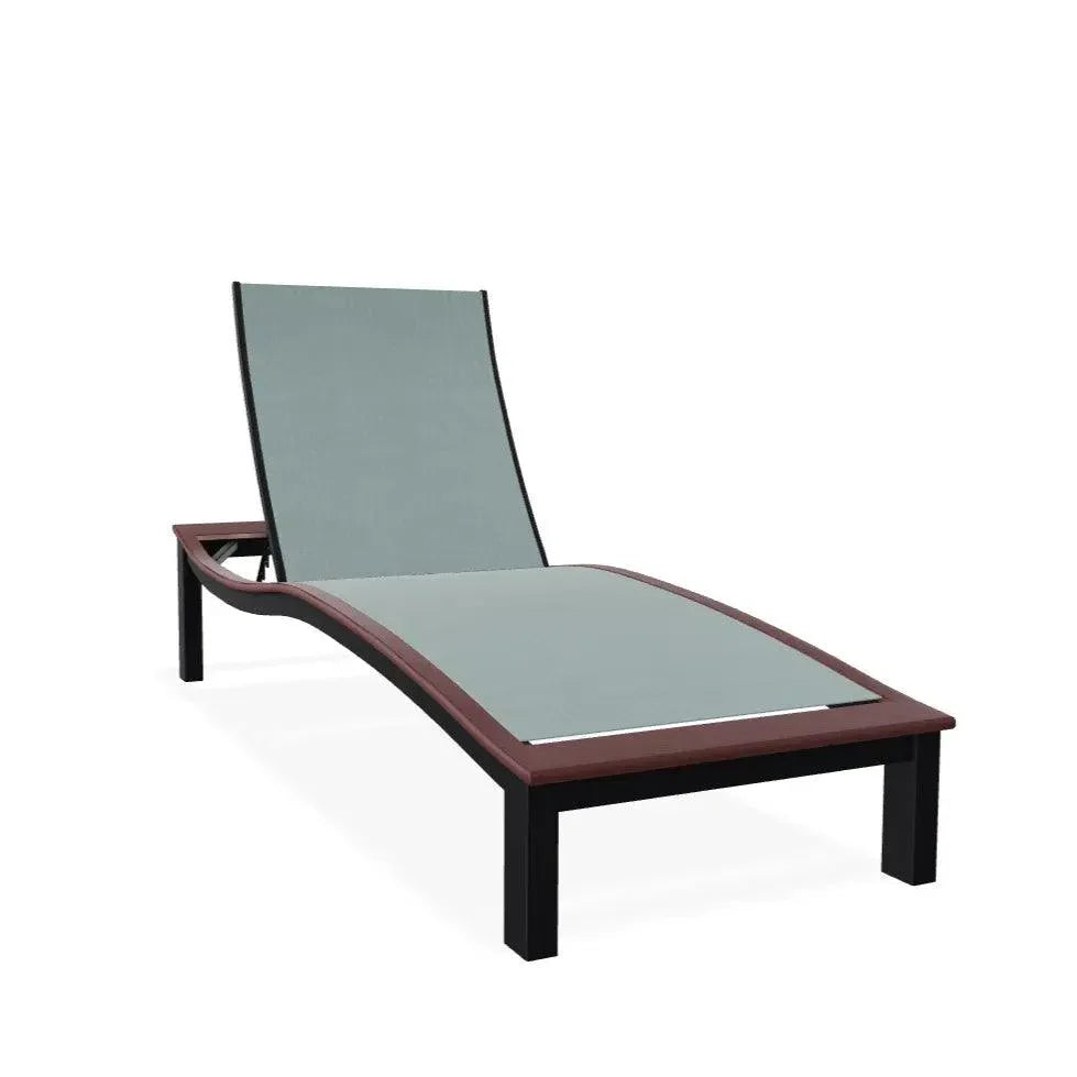 Bazza Contour Chaise with MGP Arm Accent - LOOMLAN - Telescope - Outdoor Chaises