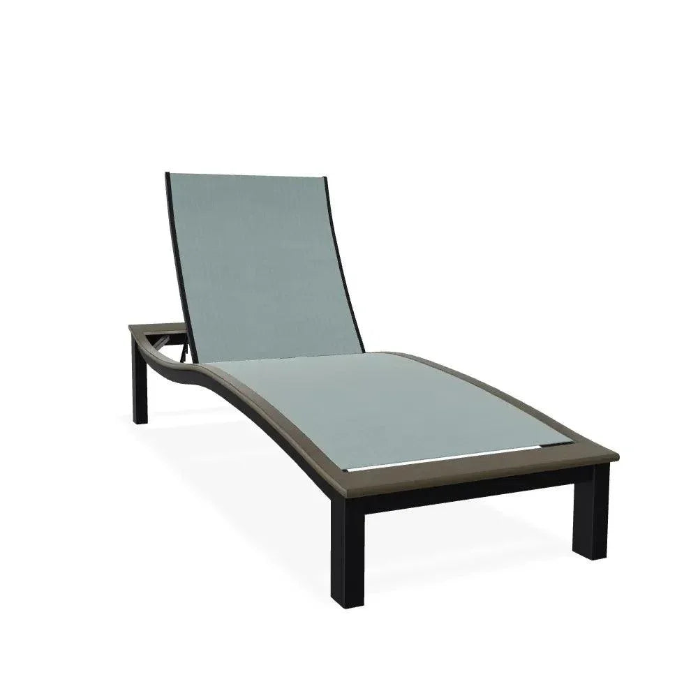 Bazza Contour Chaise with MGP Arm Accent - LOOMLAN - Telescope - Outdoor Chaises