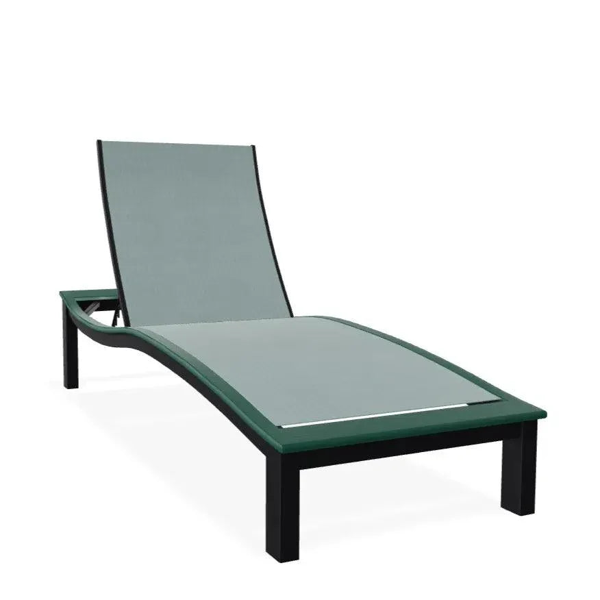 Bazza Contour Chaise with MGP Arm Accent - LOOMLAN - Telescope - Outdoor Chaises