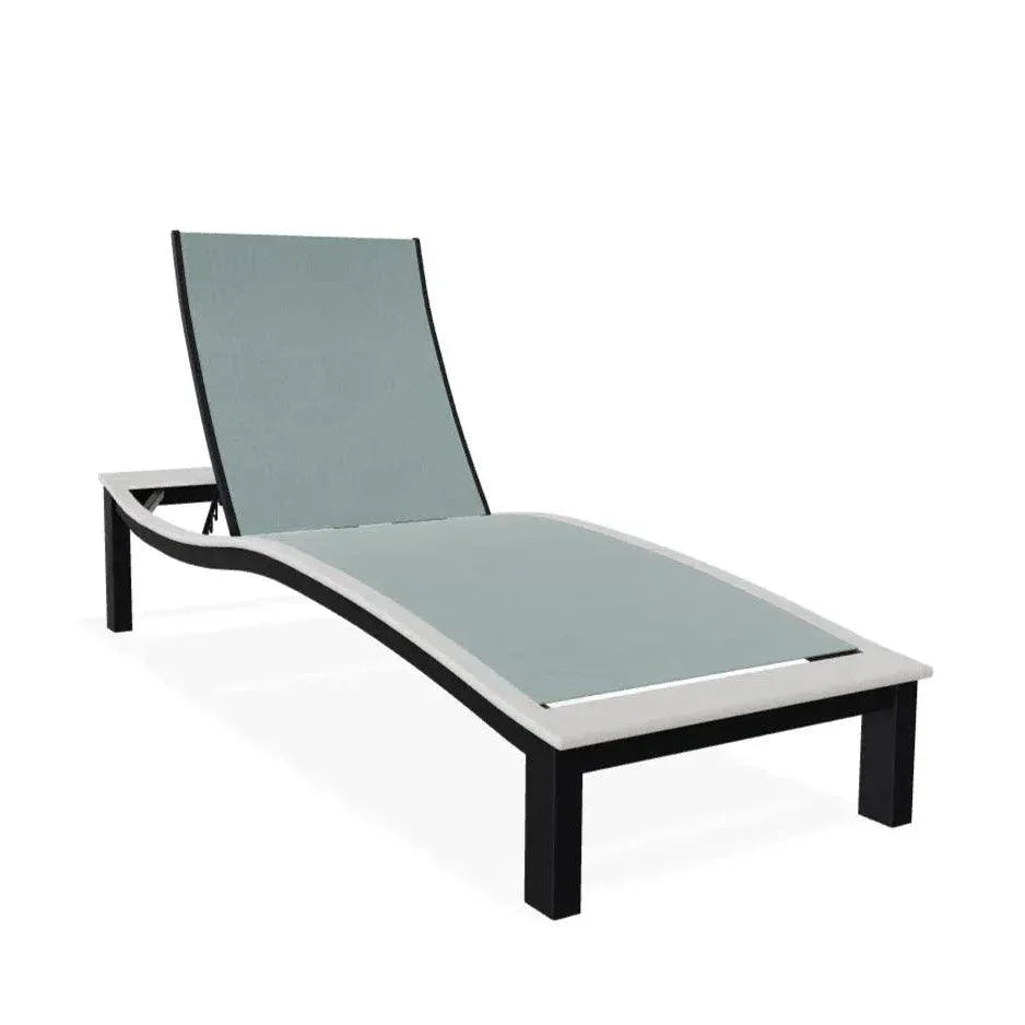 Bazza Contour Chaise with MGP Arm Accent - LOOMLAN - Telescope - Outdoor Chaises