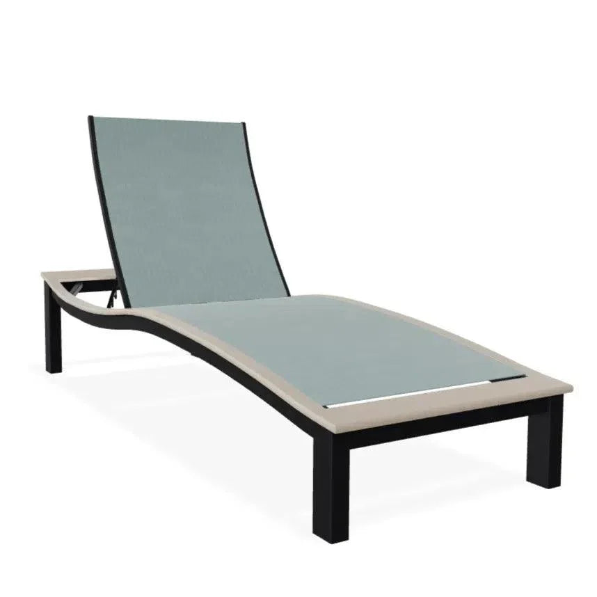 Bazza Contour Chaise with MGP Arm Accent - LOOMLAN - Telescope - Outdoor Chaises