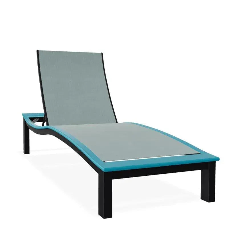 Bazza Contour Chaise with MGP Arm Accent - LOOMLAN - Telescope - Outdoor Chaises