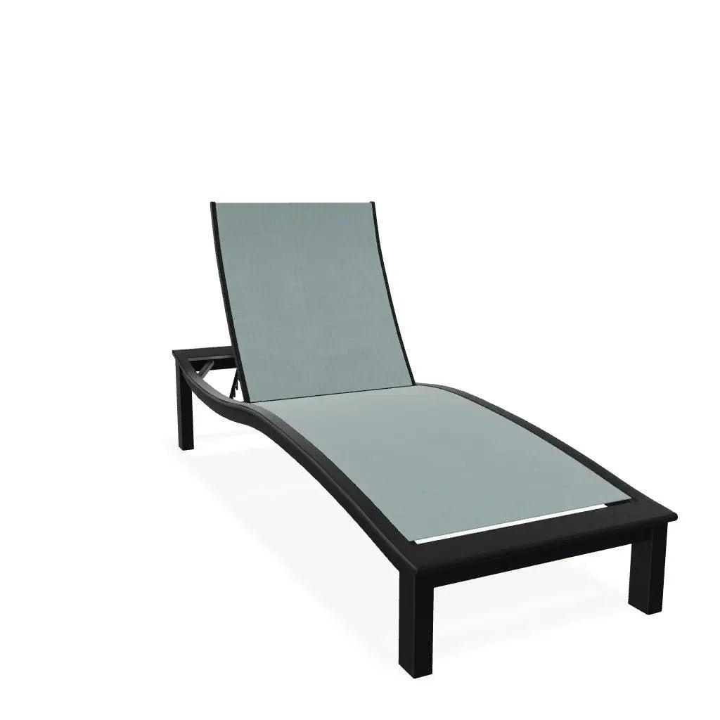 Bazza Contour Chaise with MGP Arm Accent - LOOMLAN - Telescope - Outdoor Chaises