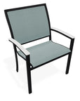 Bazza Dining Height Stacking Cafe Chair MGP Arm Accents-Outdoor Accent Chairs-Telescope-LOOMLAN
