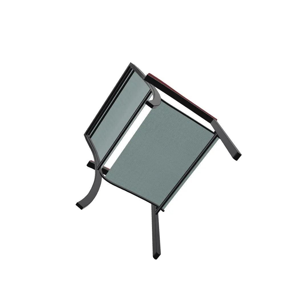 Bazza Dining Height Stacking Cafe Chair MGP Arm Accents-Outdoor Accent Chairs-Telescope-LOOMLAN