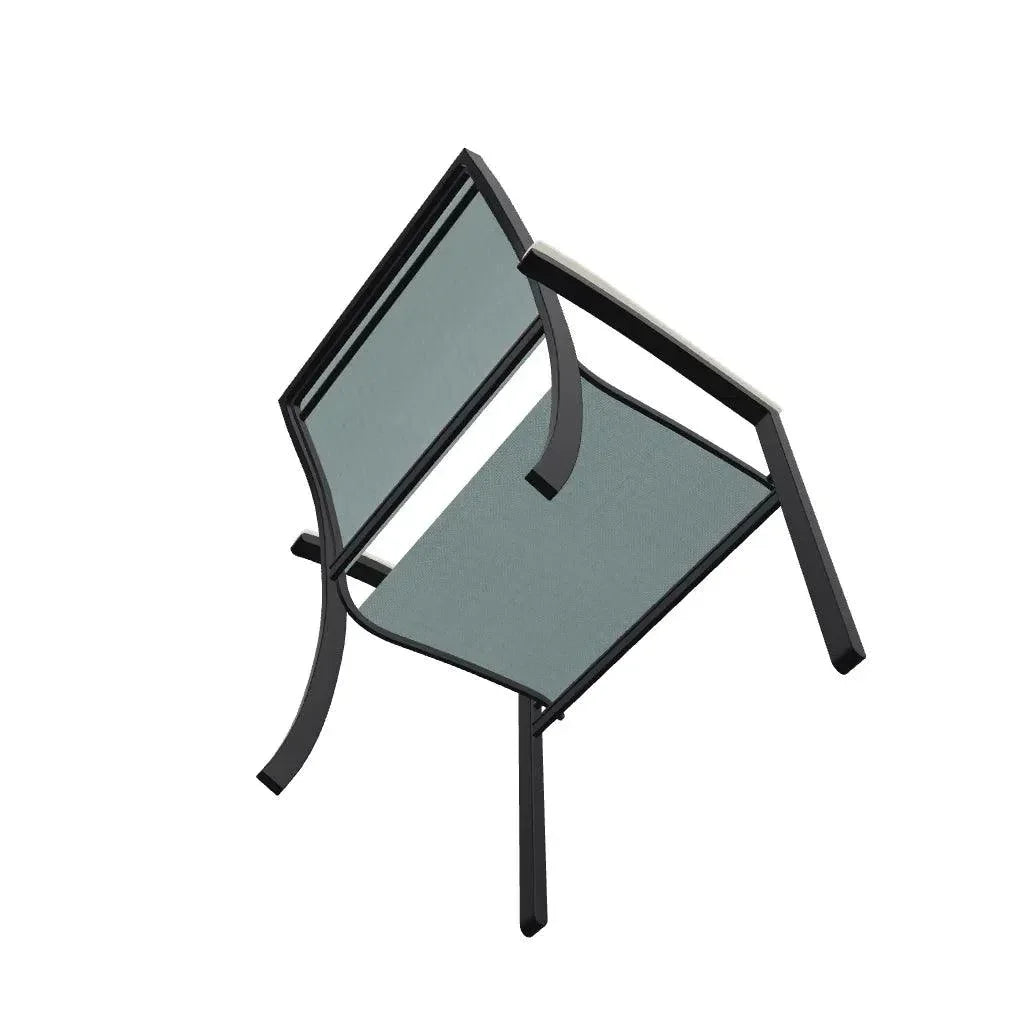 Bazza Dining Height Stacking Cafe Chair MGP Arm Accents-Outdoor Accent Chairs-Telescope-LOOMLAN