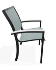 Bazza Dining Height Stacking Cafe Chair MGP Arm Accents-Outdoor Accent Chairs-Telescope-LOOMLAN