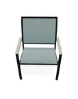 Bazza Dining Height Stacking Cafe Chair MGP Arm Accents-Outdoor Accent Chairs-Telescope-LOOMLAN