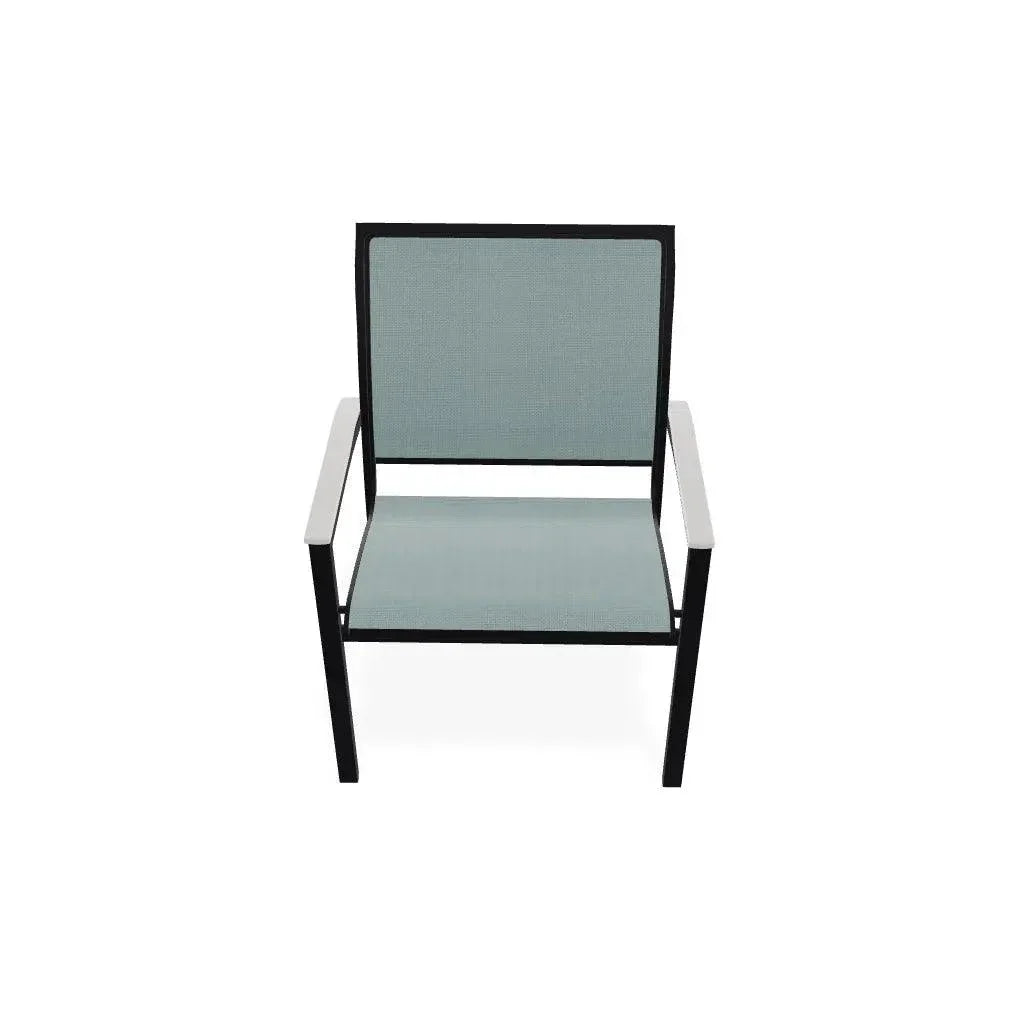 Bazza Dining Height Stacking Cafe Chair MGP Arm Accents-Outdoor Accent Chairs-Telescope-LOOMLAN