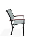Bazza Dining Height Stacking Cafe Chair MGP Arm Accents-Outdoor Accent Chairs-Telescope-LOOMLAN