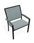 Bazza Dining Height Stacking Cafe Chair MGP Arm Accents-Outdoor Accent Chairs-Telescope-LOOMLAN