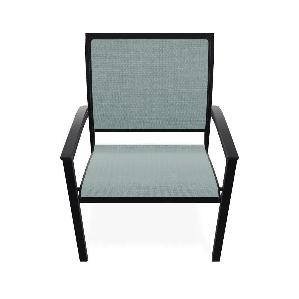 Bazza Dining Height Stacking Cafe Chair MGP Arm Accents-Outdoor Accent Chairs-Telescope-LOOMLAN