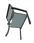 Bazza Dining Height Stacking Cafe Chair MGP Arm Accents-Outdoor Accent Chairs-Telescope-LOOMLAN