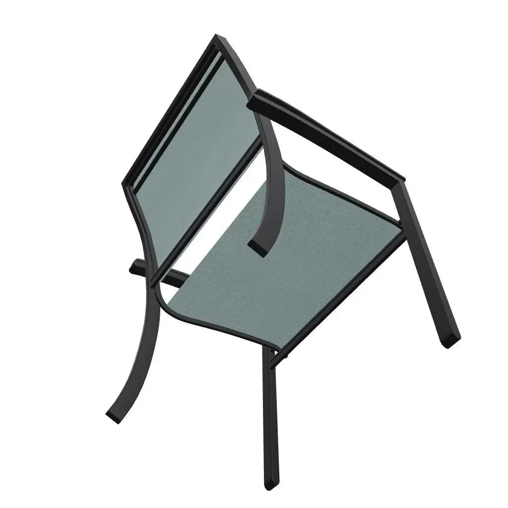 Bazza Dining Height Stacking Cafe Chair MGP Arm Accents-Outdoor Accent Chairs-Telescope-LOOMLAN