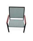 Bazza Dining Height Stacking Cafe Chair MGP Arm Accents-Outdoor Accent Chairs-Telescope-LOOMLAN