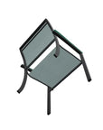 Bazza Dining Height Stacking Cafe Chair MGP Arm Accents-Outdoor Accent Chairs-Telescope-LOOMLAN